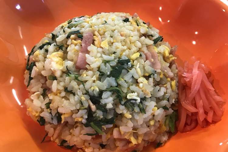 簡単 大根の葉チャーハン レシピ 作り方 By ぼうchan クックパッド