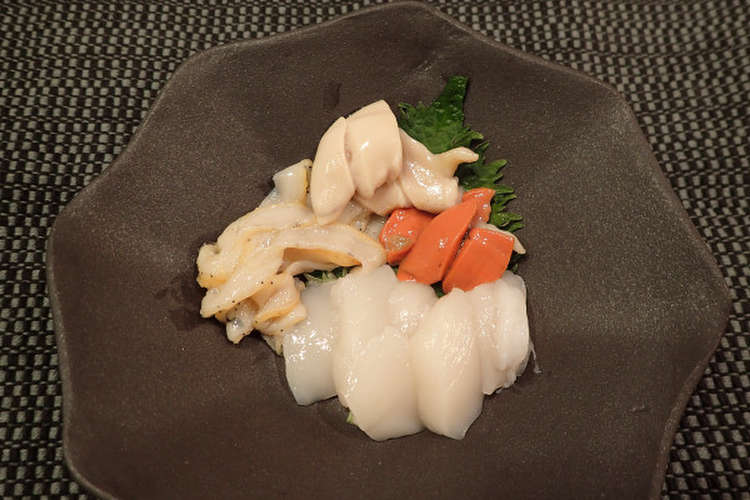 ホタテ貝の刺身 レシピ 作り方 By あおもりの肴 クックパッド 簡単おいしいみんなのレシピが375万品