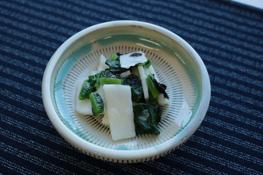 長芋と小松菜のさっぱり和えの画像