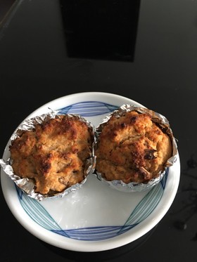 ブランとおからパウダーで低糖質マフィン