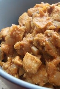 インドの家庭料理風～鶏肉のカレー炒め