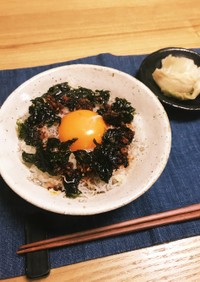 しらす&韓国海苔&食べラーの卵かけご飯