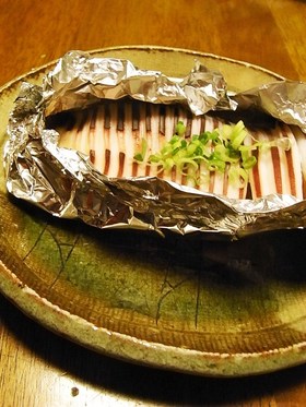 イカのわたのホイル焼き