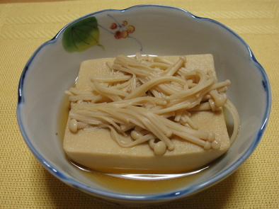 高野豆腐とエノキの簡単煮(^・^)の写真