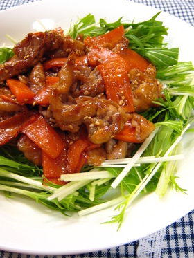 簡単♪豚肉と人参のうま煮