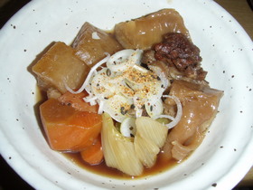 普通のお鍋で☆牛すじ煮込み(醤油味)