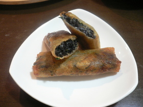 ひじきとチーズの春巻き