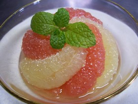 チョットお洒落にグレープフルーツ食べよ♪
