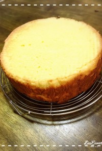 21㎝丸型米粉のレモンシフォンケーキ