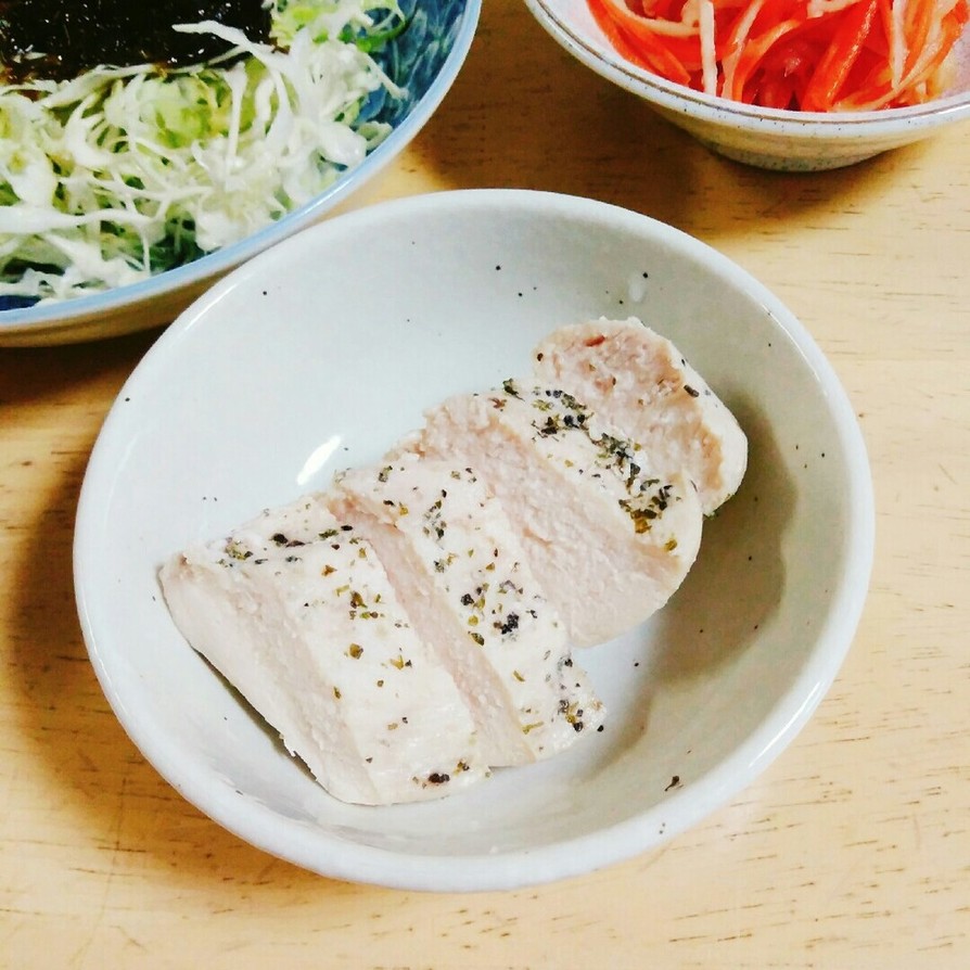 糖質制限！簡単！しっとり鶏ムネ肉ハムの画像