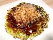 肉なし!卵なし!お餅でとろーりお好み焼きの写真