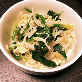 ほうれん草ともやしとエノキのナムル