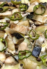 鯖と野菜のぎゅうぎゅう焼き