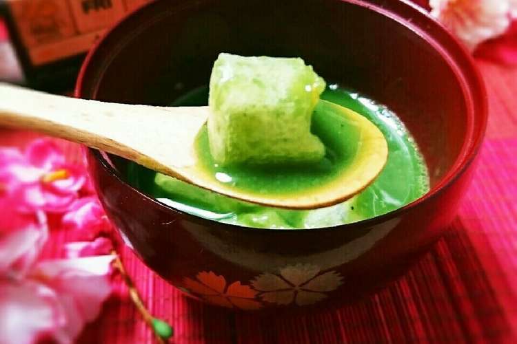 簡単 豆乳仕立ての抹茶ぜんざい おしるこ レシピ 作り方 By Ayakoooooo クックパッド 簡単おいしいみんなのレシピが356万品
