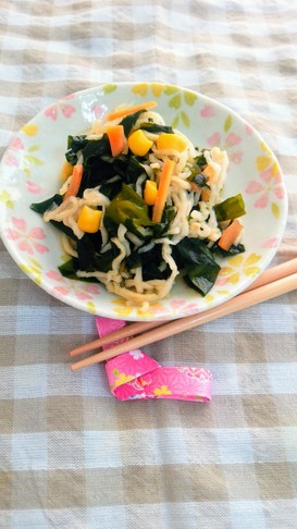 ほっこり美味♡切り干し大根&ワカメ煮