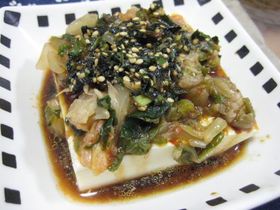 簡単おいしい キムチ豆腐