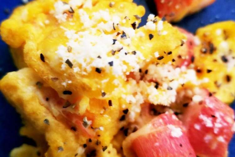 お弁当おかず カニかま卵の粉チーズがけ レシピ 作り方 By Mama912 クックパッド 簡単おいしいみんなのレシピが366万品