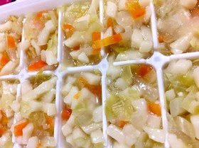 7ヶ月離乳食★キャベツうどん【冷凍保存】
