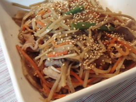 自信作。絶対美味しい!豚肉入りきんぴら