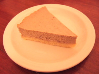 栗のチーズケーキの写真