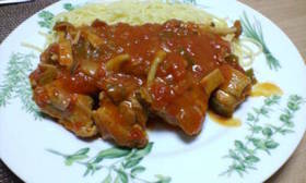 チキンのトマト煮込み