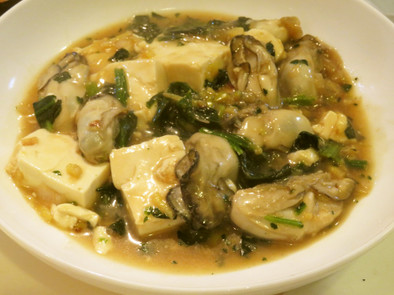 牡蠣と豆腐のオイスターソースの写真
