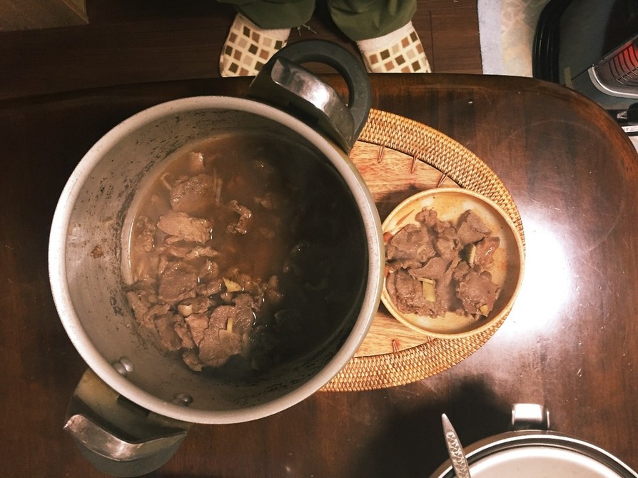 圧力鍋で鹿肉のワイン煮の画像