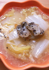 帆立と白菜のとろ～り中華スープ