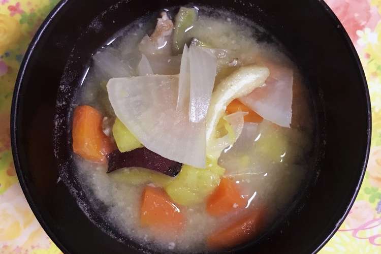 料理初心者の豚汁 レシピ 作り方 By みのリ クックパッド