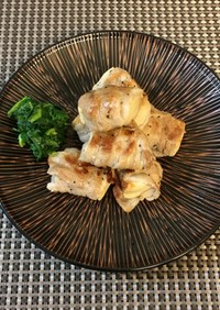 高野豆腐の豚バラ肉巻き焼き