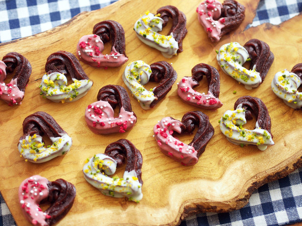 ハートのチョコチュロス(チューロ)