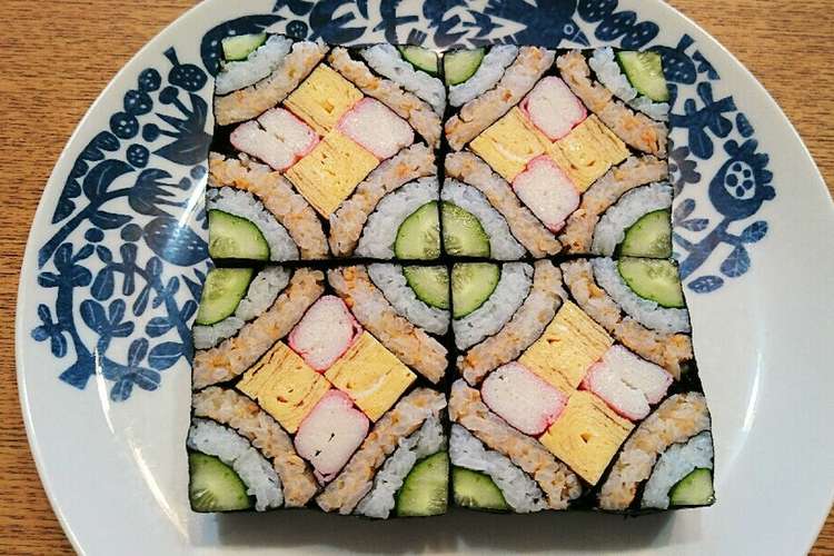 飾り巻き寿司 四海巻き レシピ 作り方 By ちんずぅ クックパッド 簡単おいしいみんなのレシピが351万品
