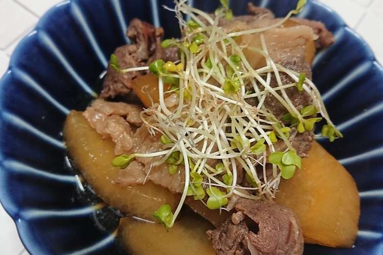 猪肉と大根の甘辛煮 肉の甘さ引き立つ レシピ 作り方 By いとこが猟師 クックパッド 簡単おいしいみんなのレシピが375万品