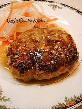 【中華風】豚ひき肉ハンバーグ