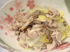 短時間で♪白菜・舞茸・豚バラ肉の蒸し煮