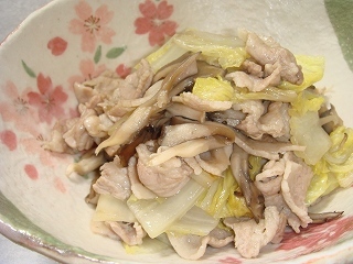 短時間で♪白菜・舞茸・豚バラ肉の蒸し煮の画像