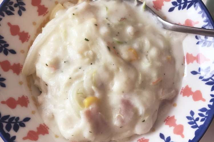お昼に簡単 インスタントスープ パスタ レシピ 作り方 By Akinahoko クックパッド 簡単おいしいみんなのレシピが356万品