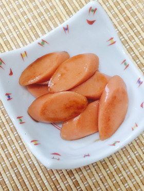 おさかなソーセージの照り焼き