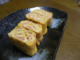 お弁当に☆紅しょうがの卵焼き