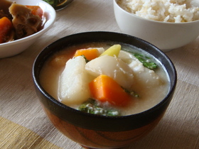 とろとろ蕪の粕汁*