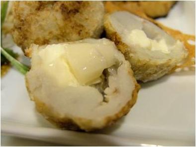 胡桃とクリームチーズの里芋団子の写真