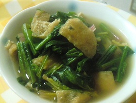 ほうれんそうと油揚げの旨煮