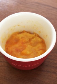 トマトみかんジュースとさつま芋(離乳食)