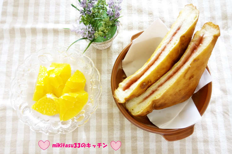 食パンで作る 売り切れ続出の三角揚げパン レシピ 作り方 By Mikitasu33 クックパッド 簡単おいしいみんなのレシピが349万品