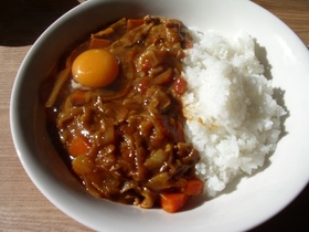 キャベツの水分でカレー☆ルクルーゼで