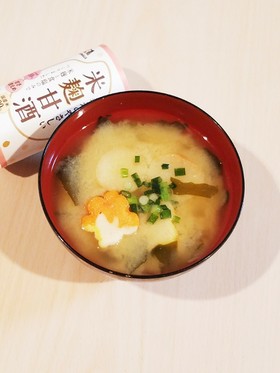 甘酒入りのお味噌汁♡