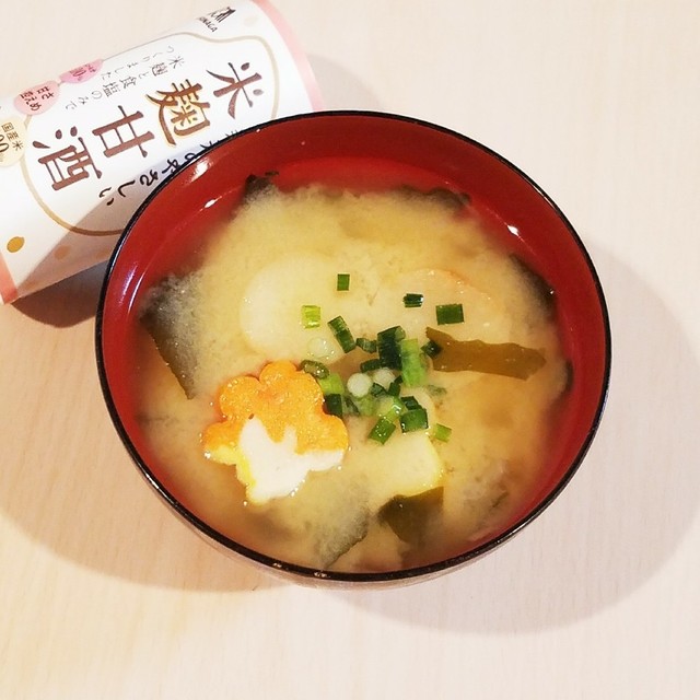 甘酒入りのお味噌汁 レシピ 作り方 By Richland Y クックパッド