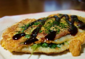 とろろ大葉のとん平焼き
