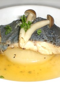 炙り目鯛と大根のスープ仕立て