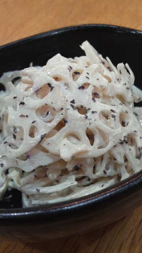 れんこんの超簡単ゆかりサラダ